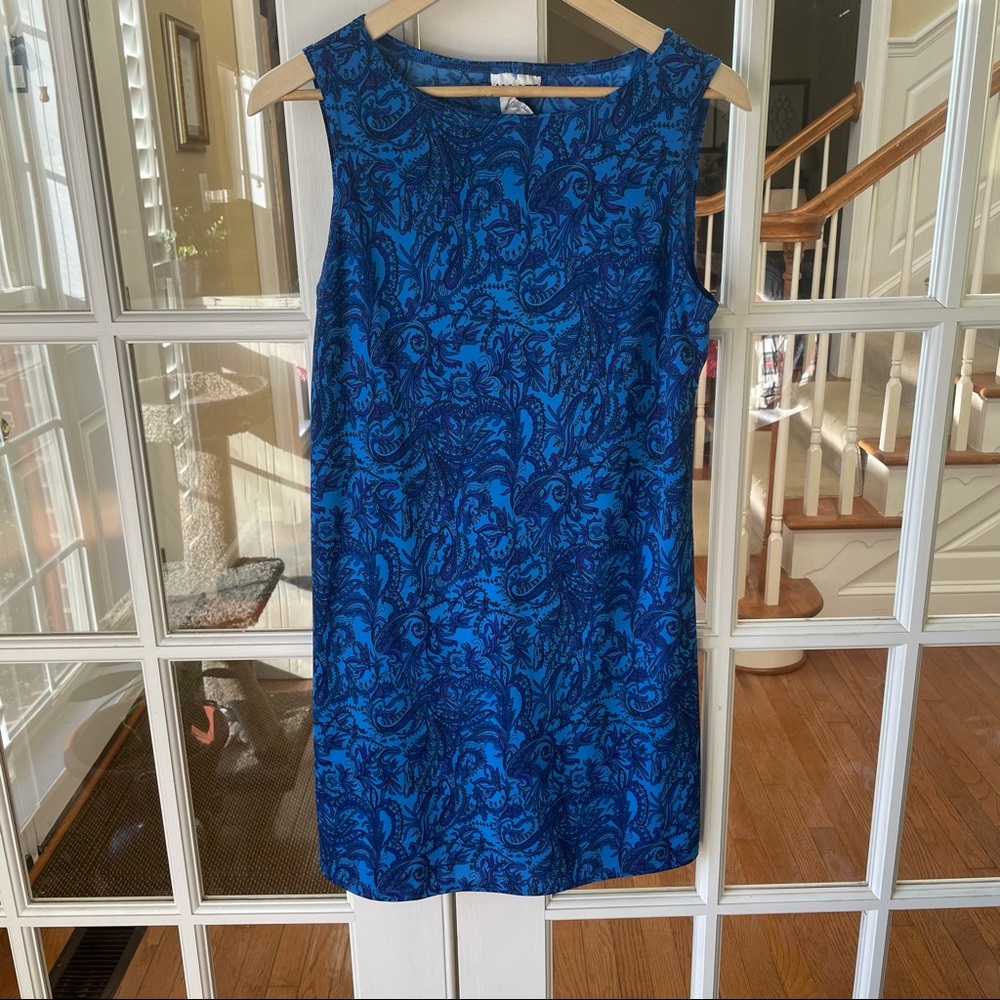 Vintage blue floral dress
